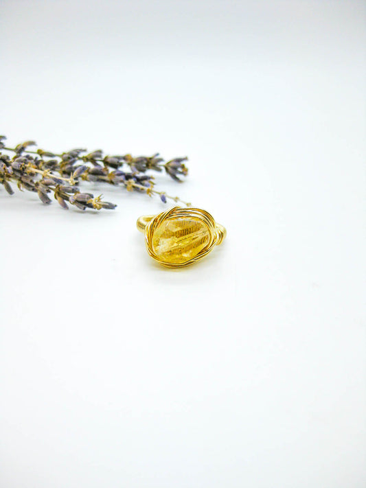 Calla: Citrine Ring