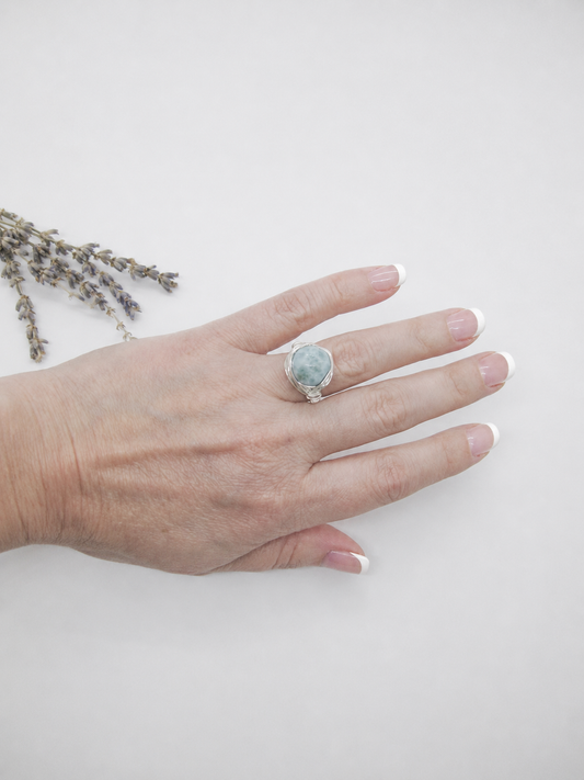 Calla : Larimar Ring