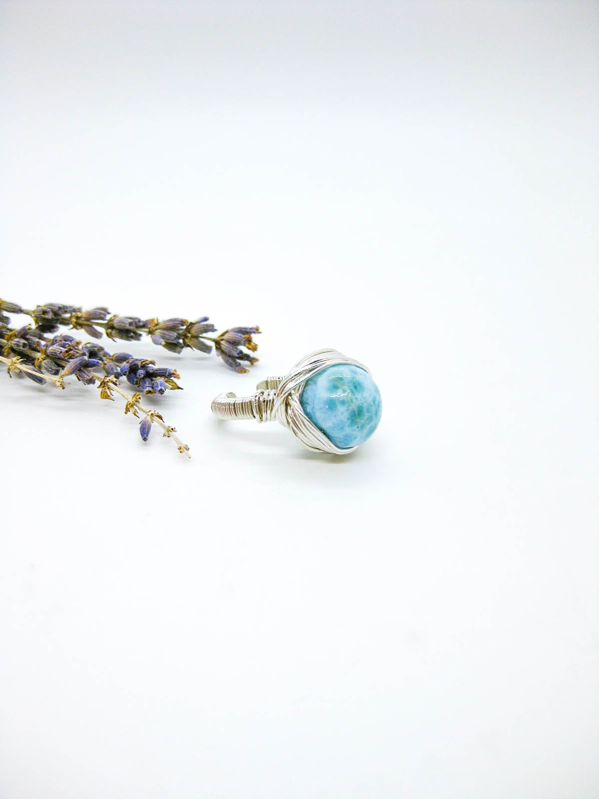 Calla : Larimar Ring