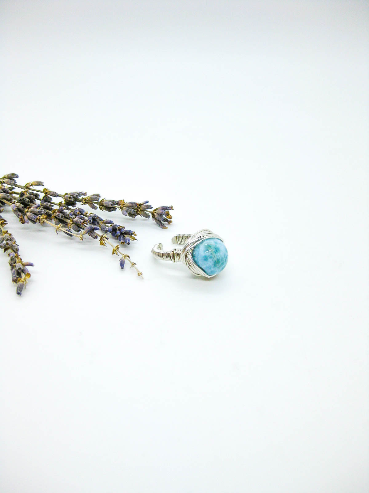 Calla : Larimar Ring