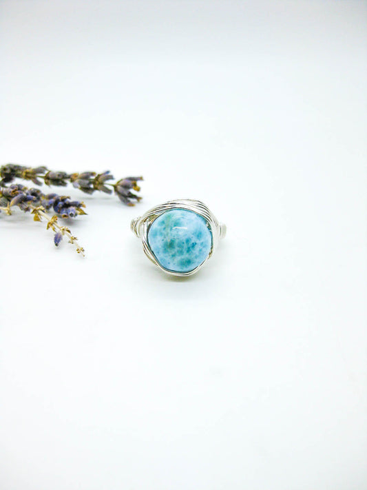Calla : Larimar Ring