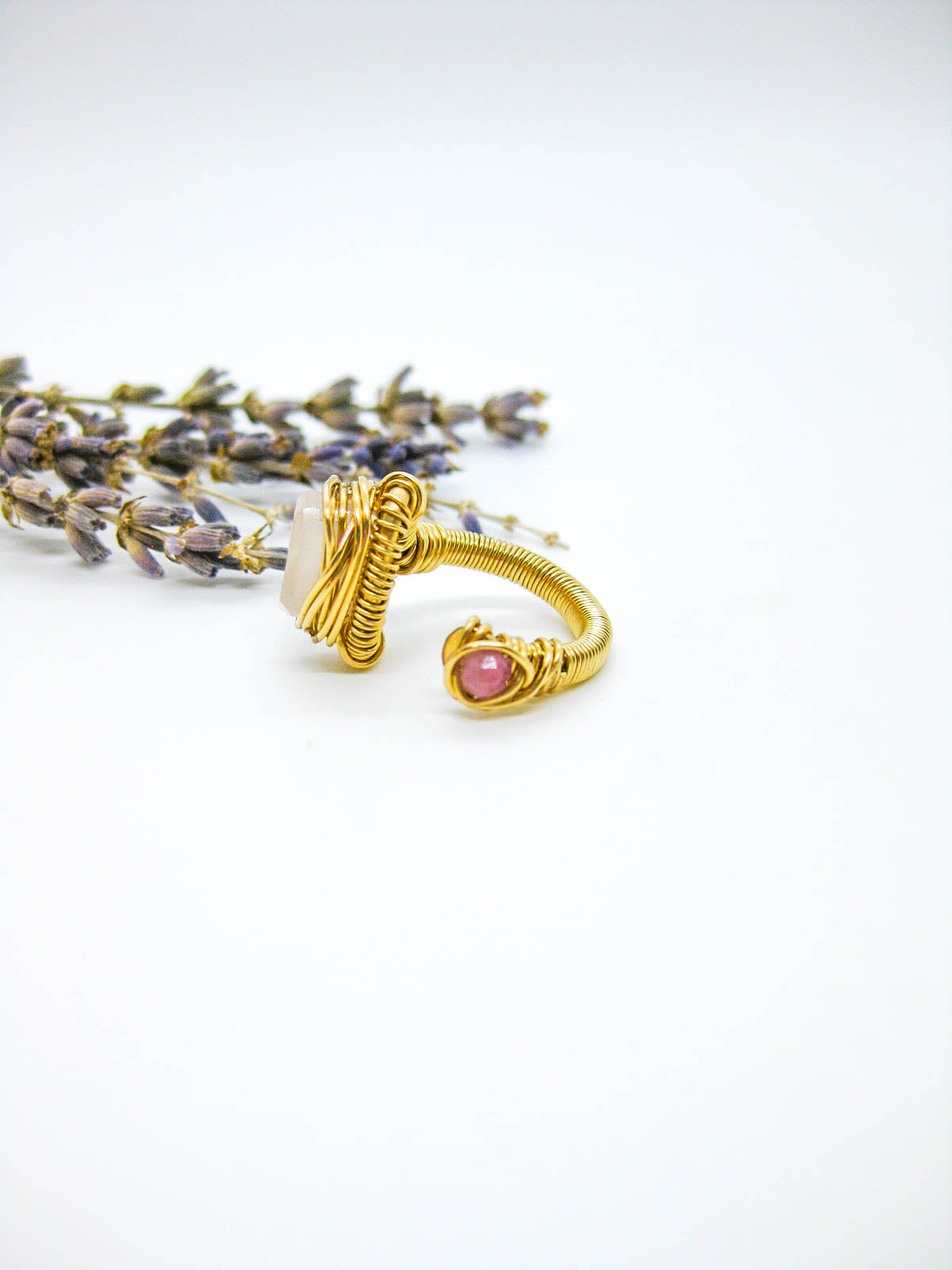 Calanthe: Rose Quartz Ring