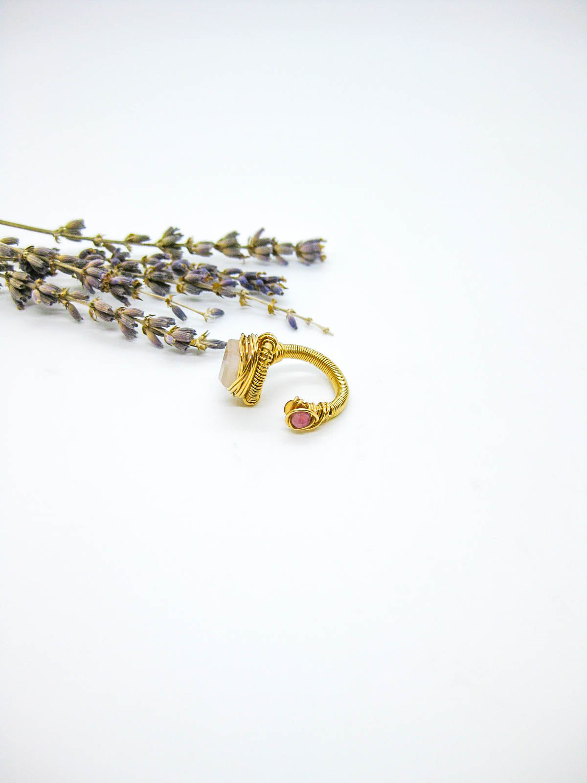 Calanthe: Rose Quartz Ring