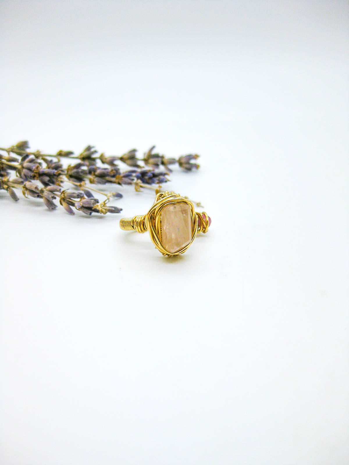 Calanthe: Rose Quartz Ring