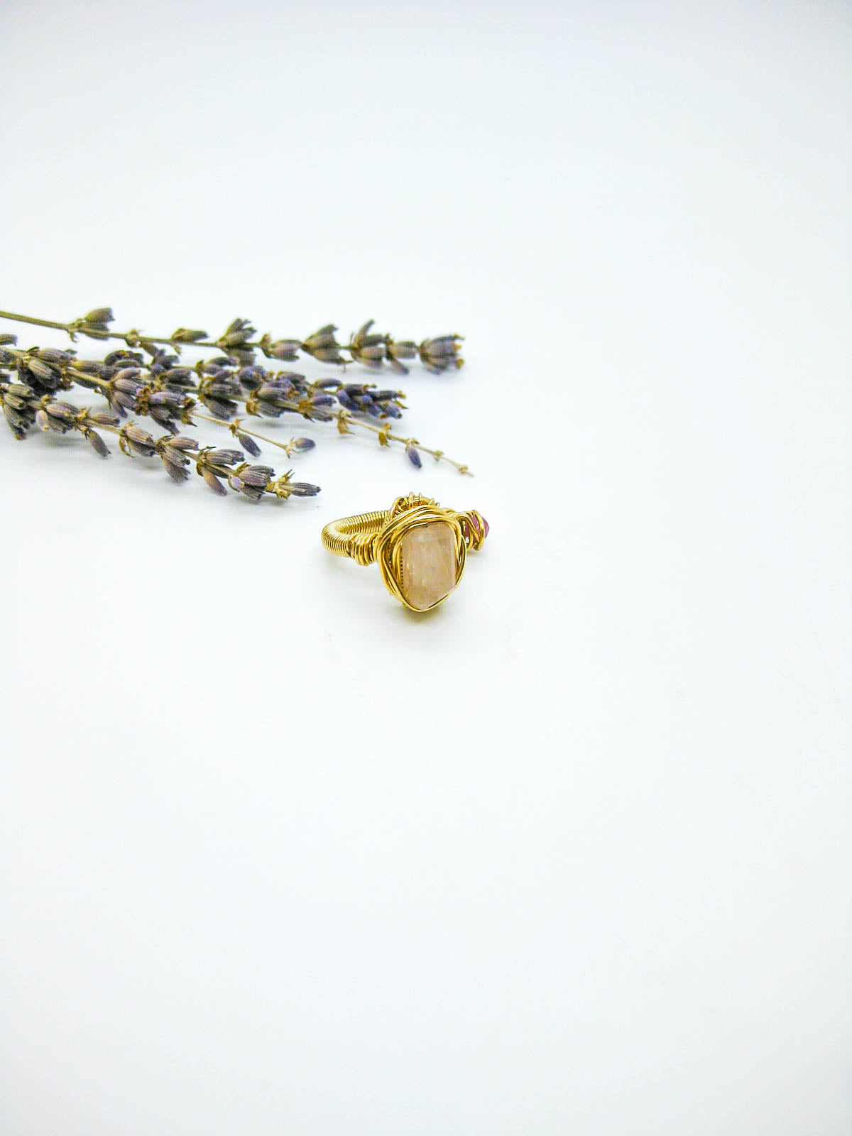 Calanthe: Rose Quartz Ring
