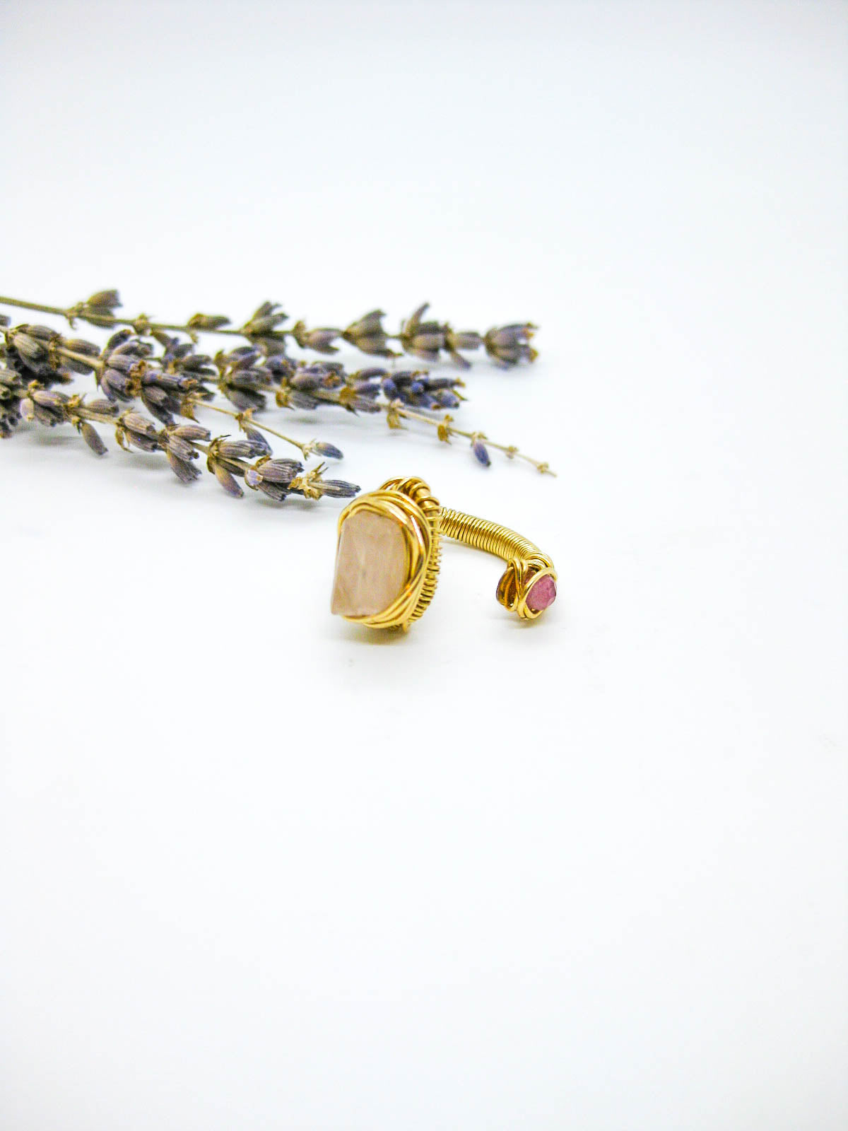 Calanthe: Rose Quartz Ring