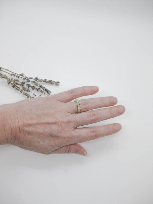 Hyacinth: Chrysoprase Ring