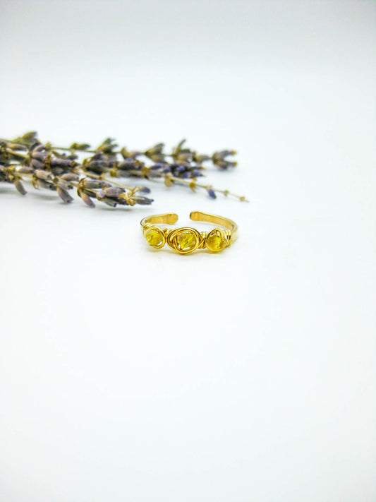 Hyacinth: Citrine Ring