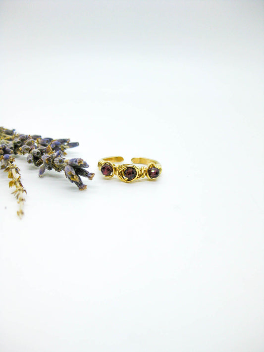 Hyacinth: Garnet Ring