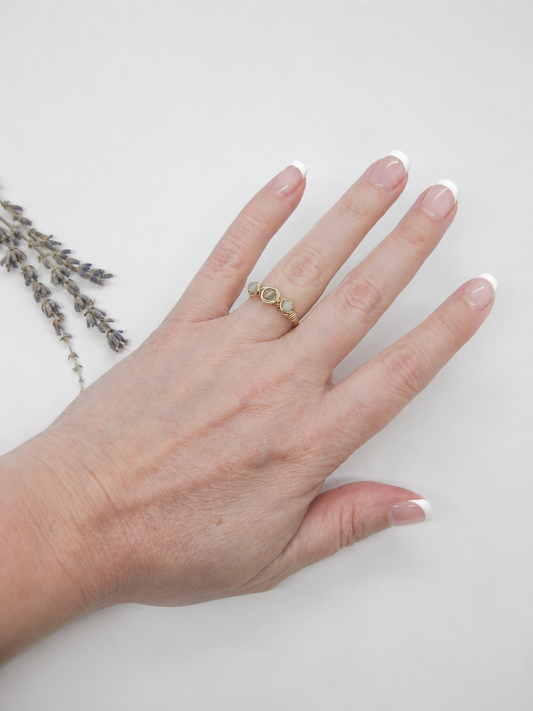 Hyacinth: Labradorite Ring