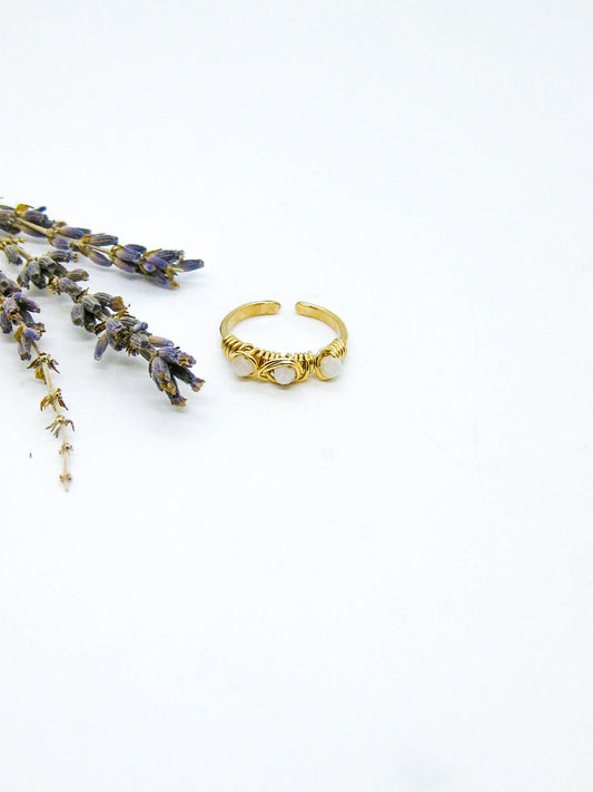 Hyacinth: Moonstone Ring