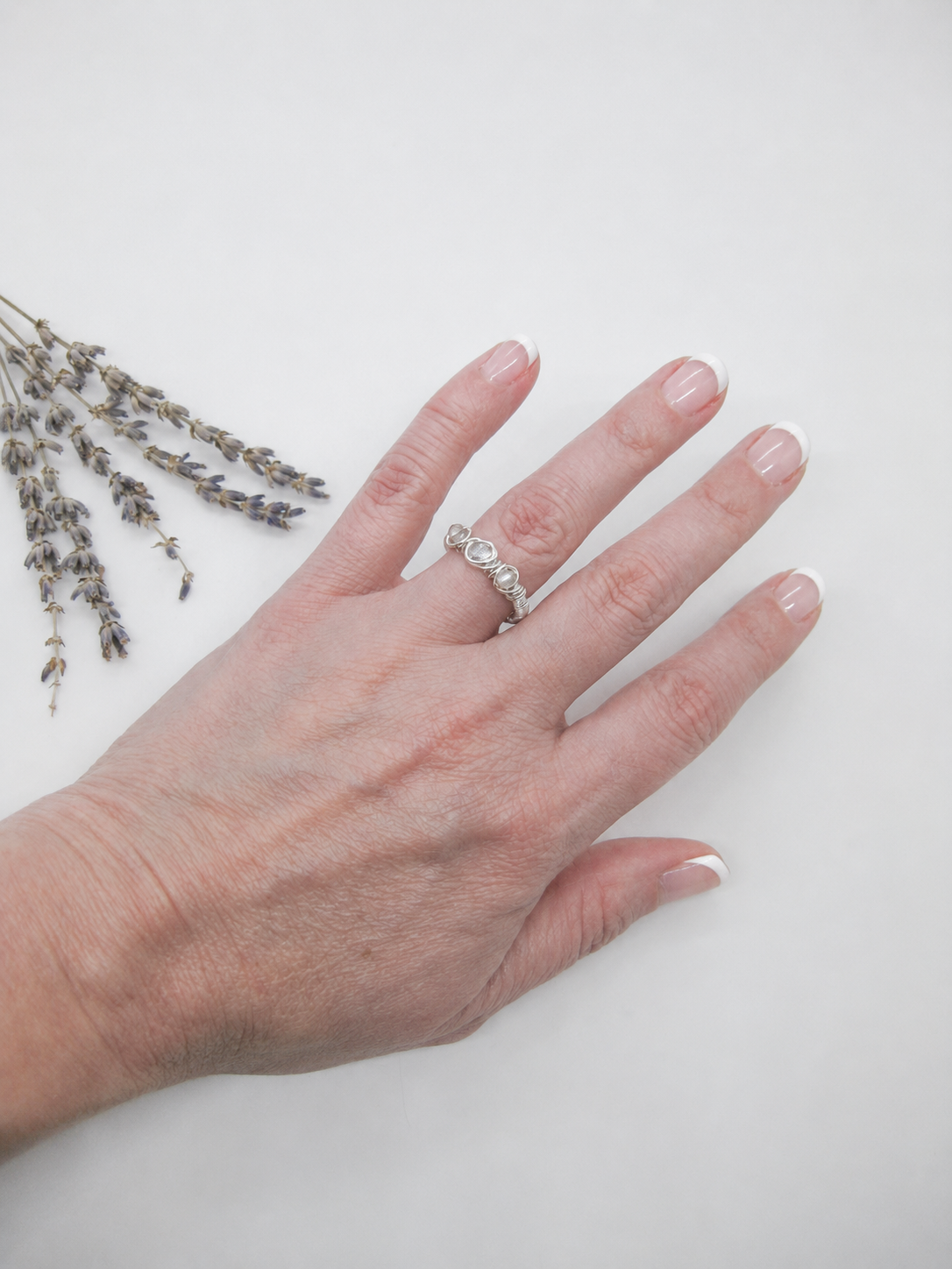 Hyacinth: Labradorite Ring, Wrapped