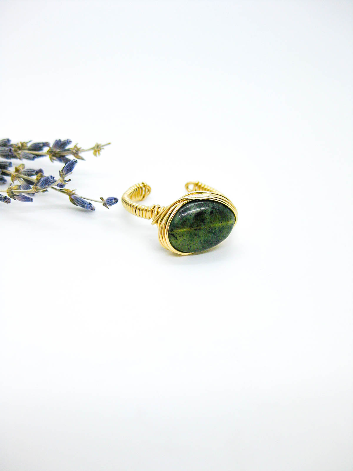 Calla: Jade Ring - r42