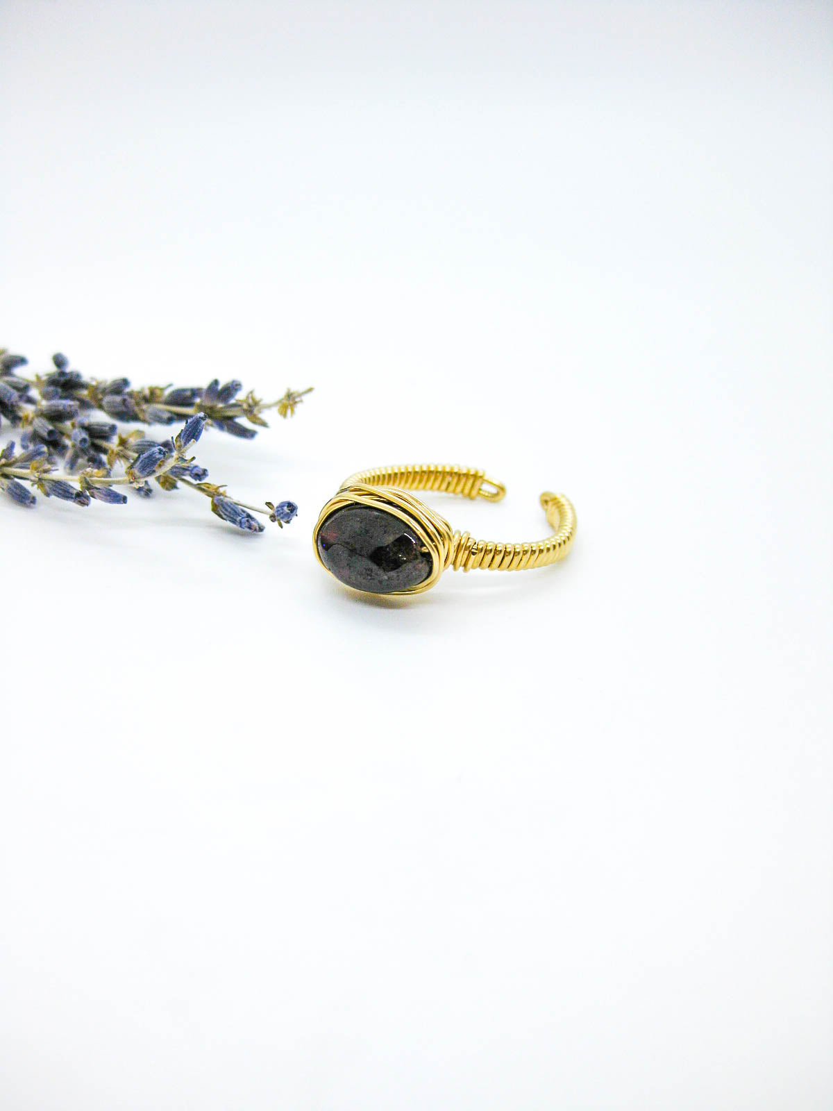 Calla: Garnet Ring - r43