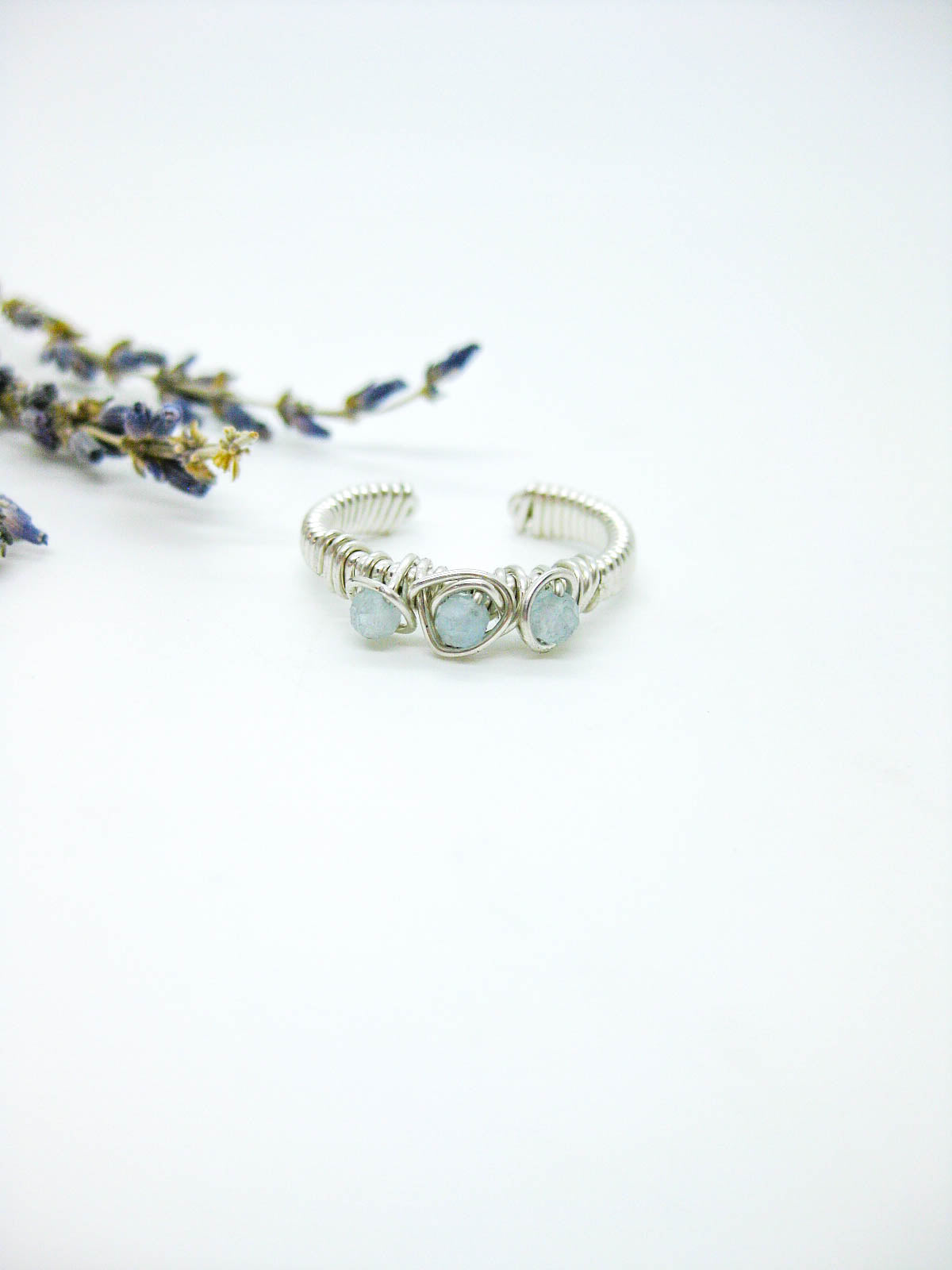 Hyacinth: Aquamarine Ring - r45