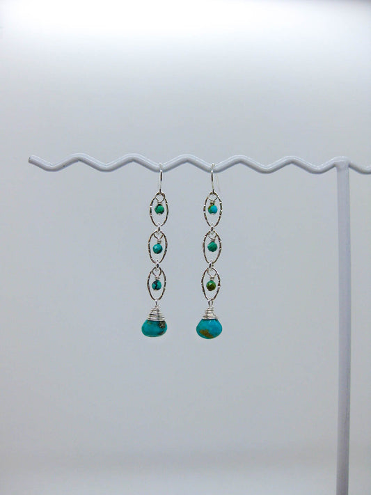 Lilac: Turquoise Earrings - e661