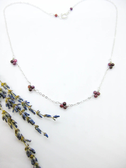 Hyacinth: Ruby Choker - n554