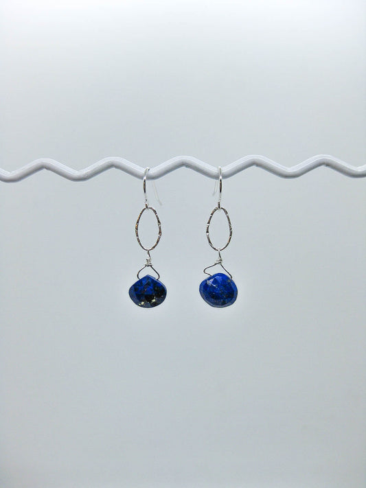 Chrysanthe: Lapis Earrings - e531