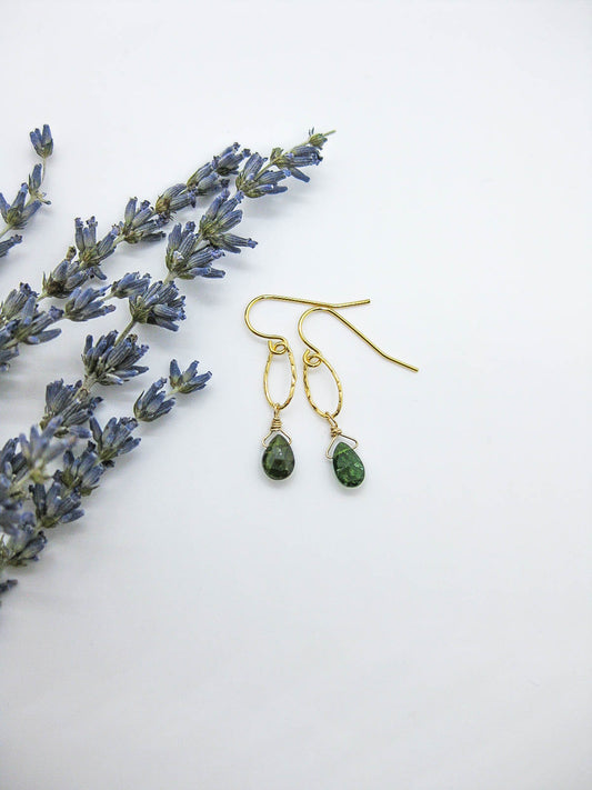 Chrysanthe: Tourmaline Earrings - e535