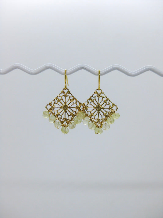 Nila: Lemon Citrine Earrings - e590