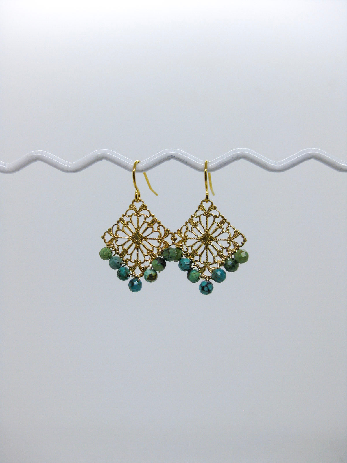 Nila: Turquoise Earrings - e592