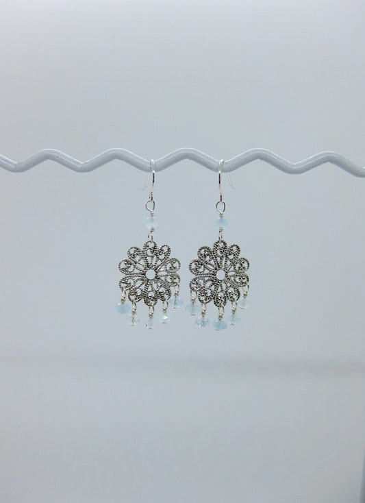 Willow: Aquamarine Earrings - e608