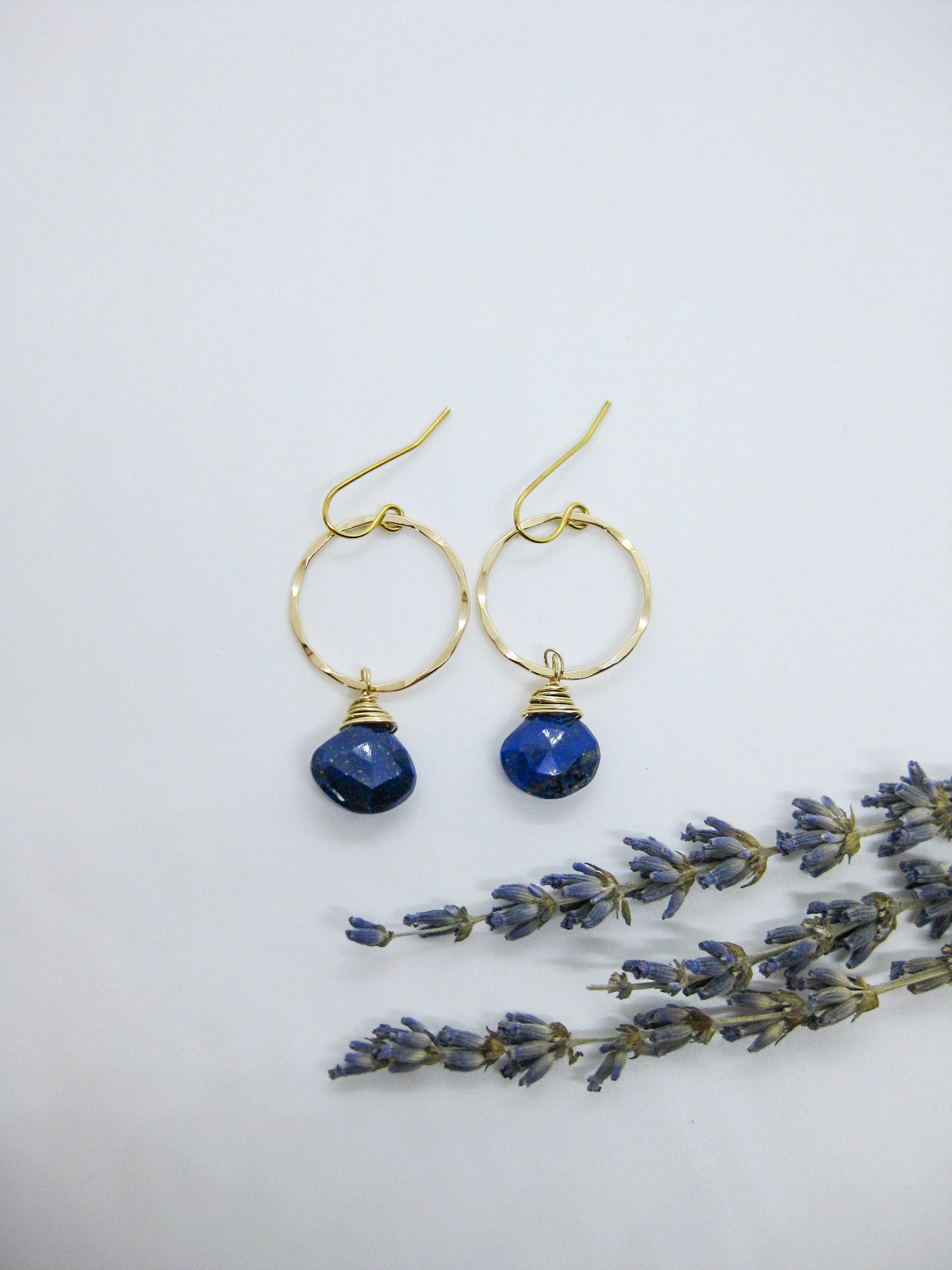 Iris: Lapis Earrings - e612