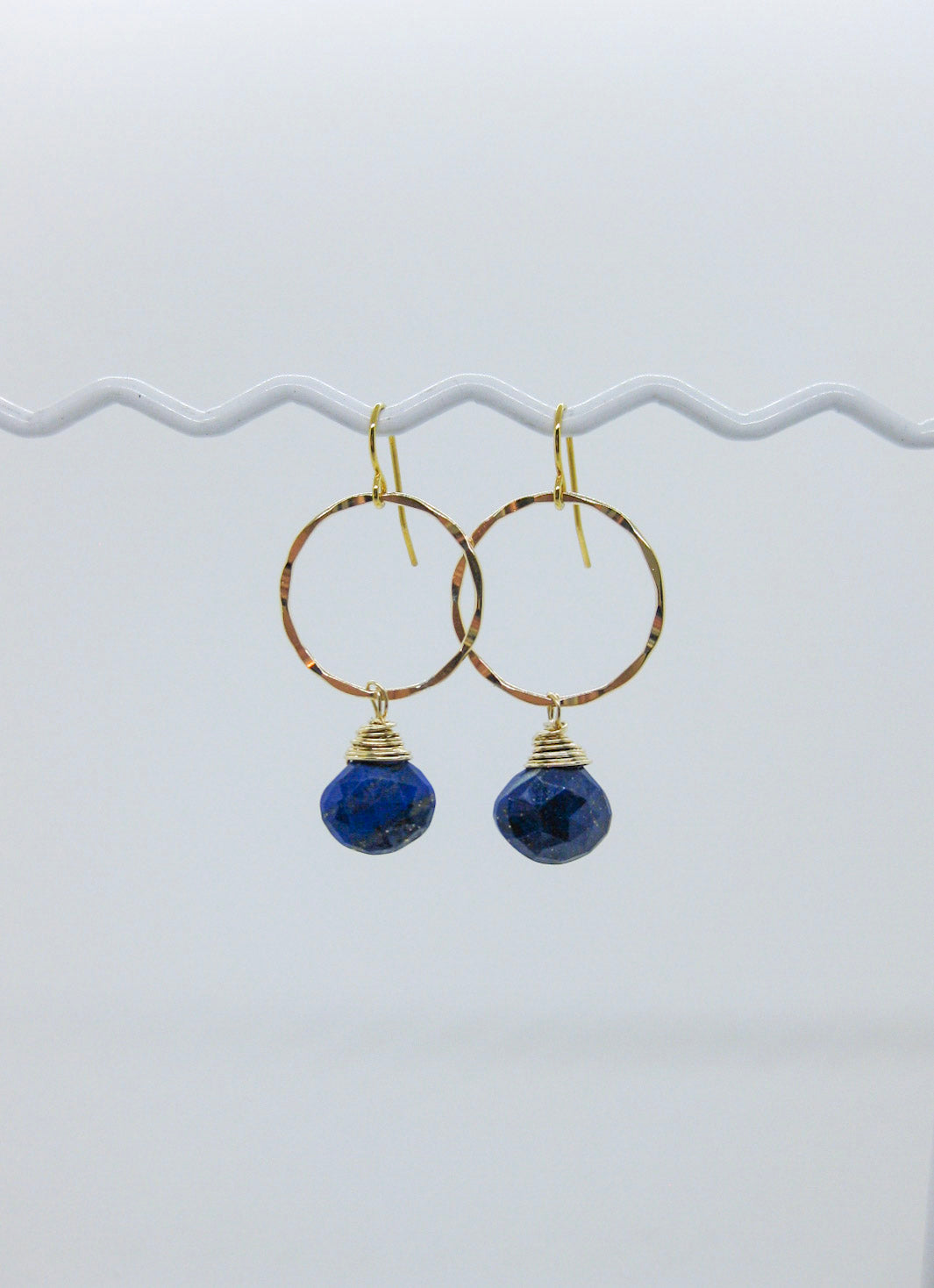 Iris: Lapis Earrings - e612