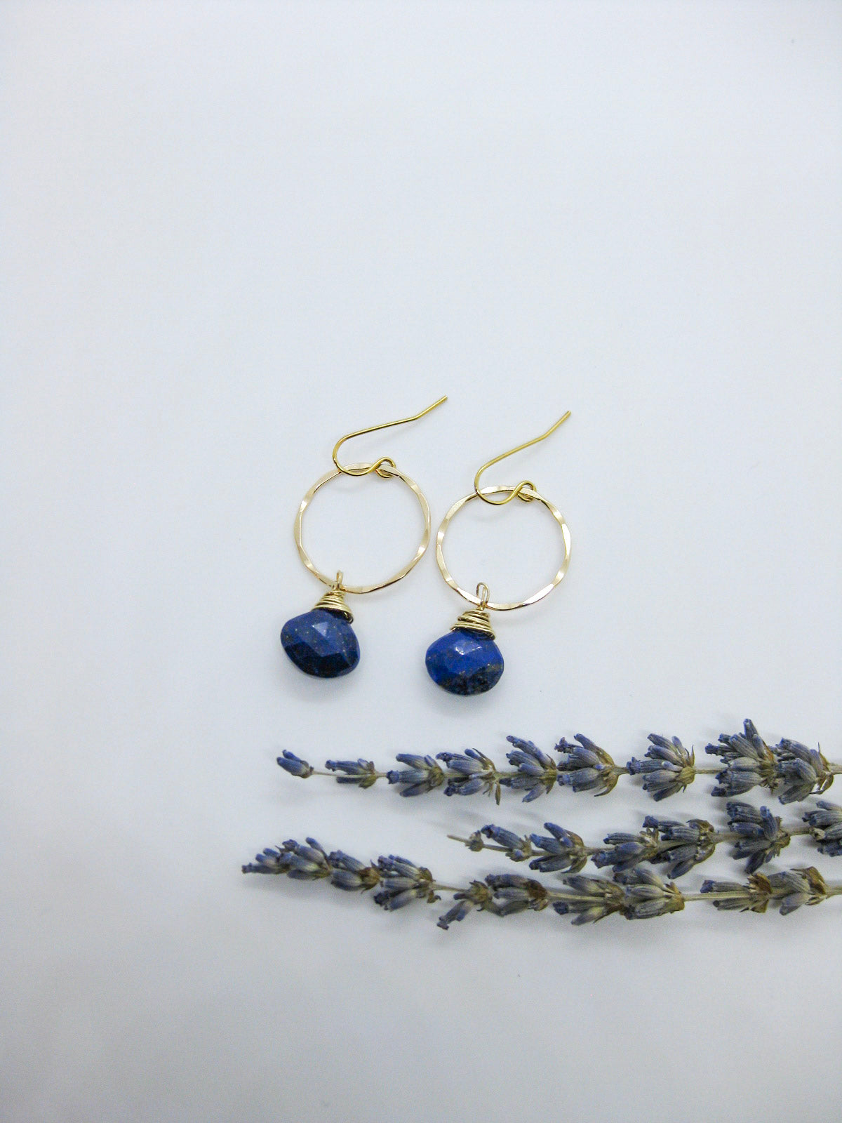 Iris: Lapis Earrings - e612