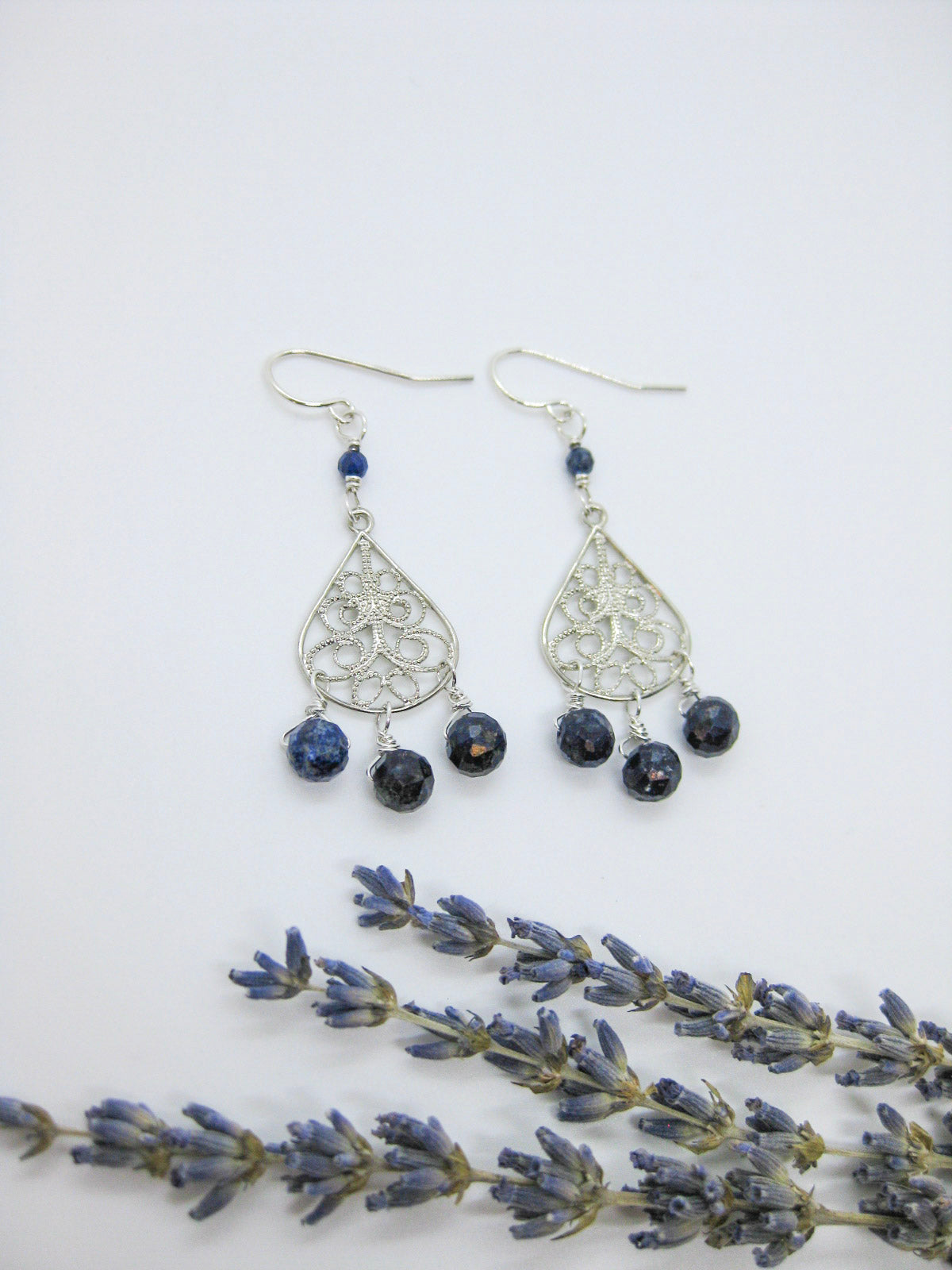 Olive: Lapis Chandelier - e626