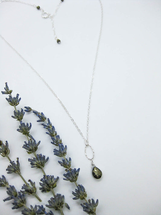 Chrysanthe: Pyrite Necklace - n405