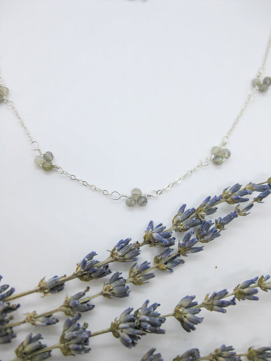 Hyacinth: Labradorite Choker - n489