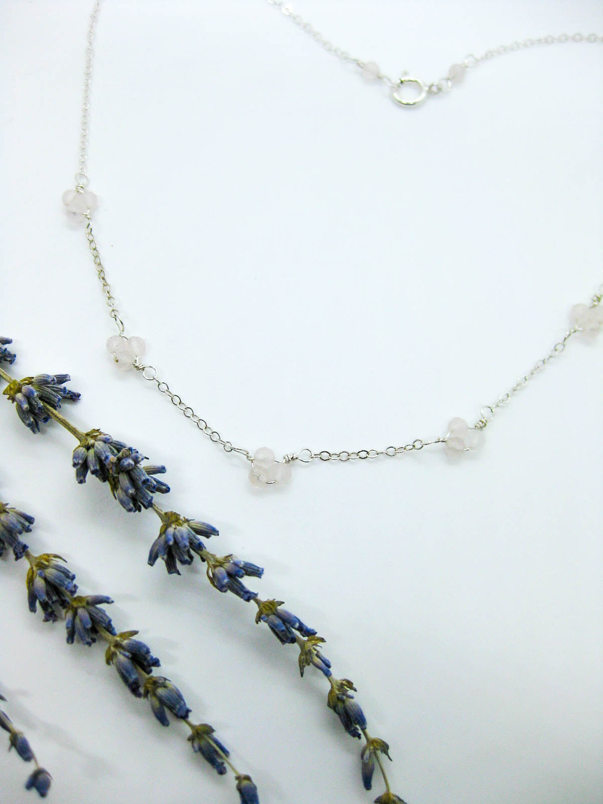 Hyacinth: Rose Quartz Choker - n519