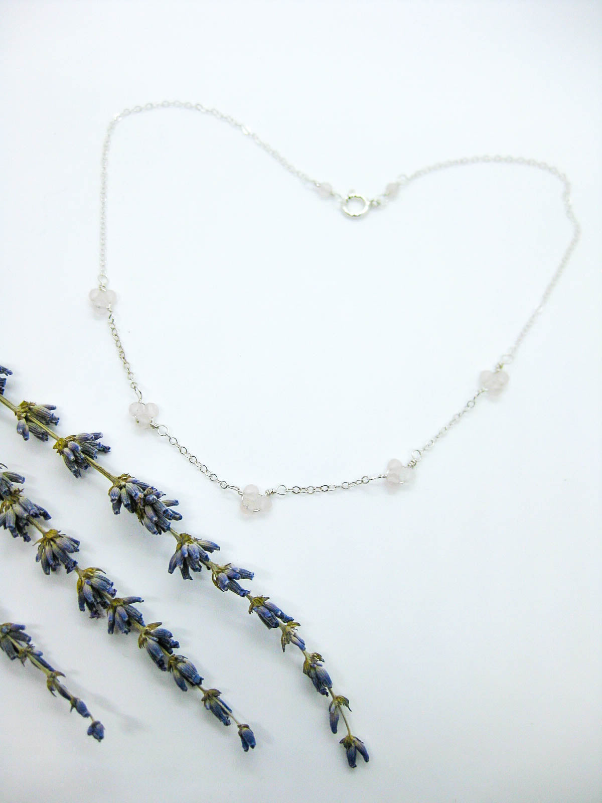 Hyacinth: Rose Quartz Choker - n519