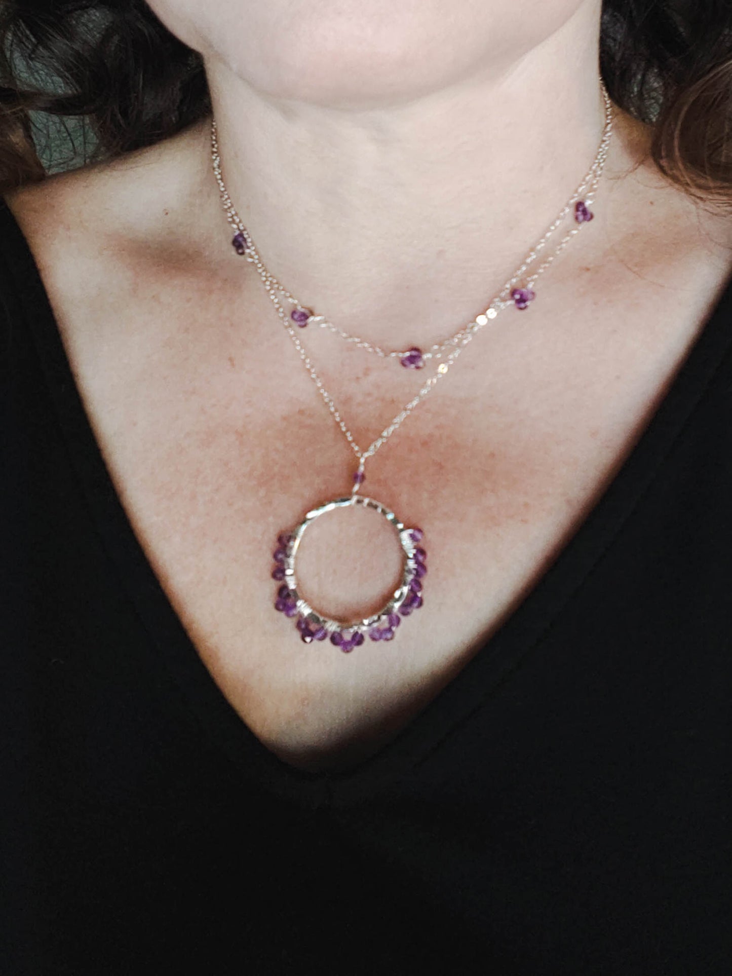 Hyacinth: Amethyst Choker - n520