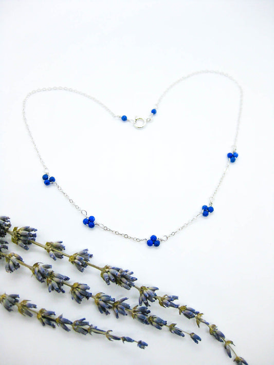 Hyacinth: Lapis Choker - n521