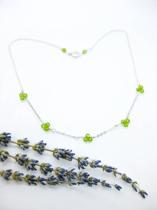 Hyacinth: Peridot Choker - n522