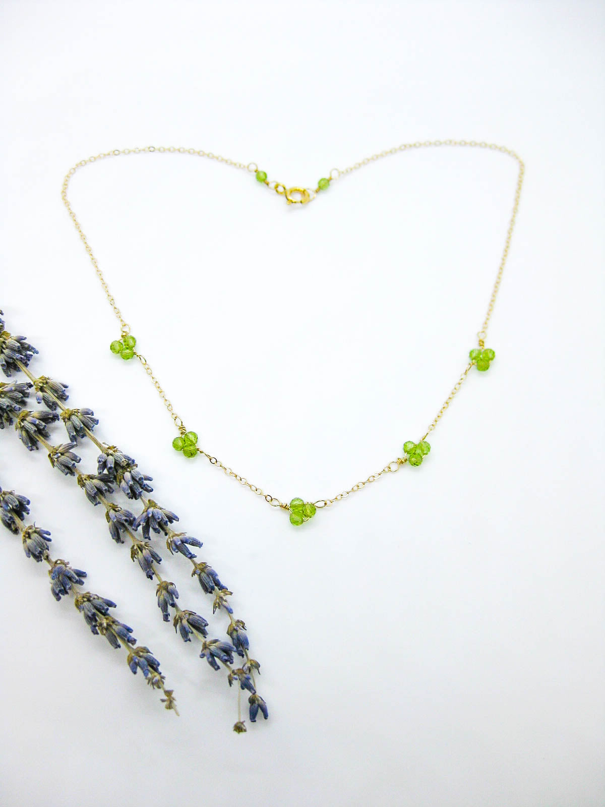 Hyacinth: Peridot Choker - n522