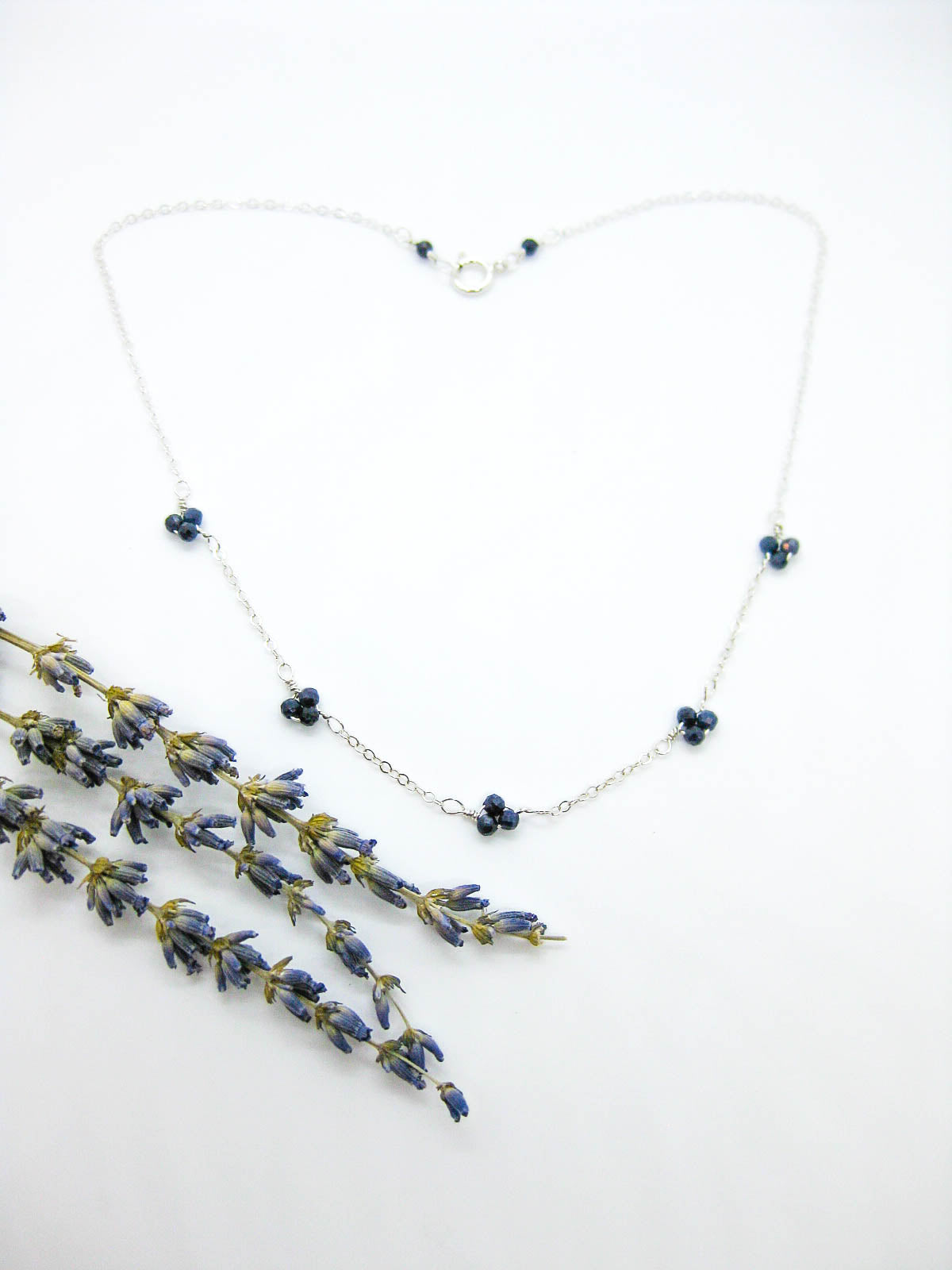 Hyacinth: Sapphire Choker - n530